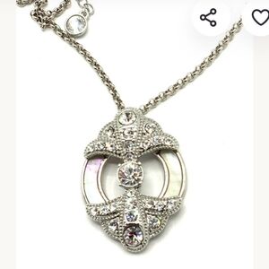 Lia Sophia Silver-Tone Crystal Pendant
